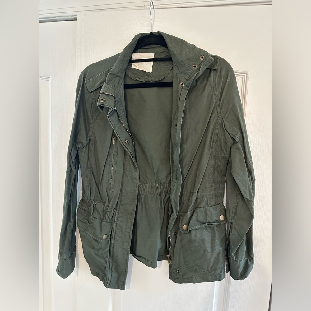 NWOT Olive Utility Light Jacket